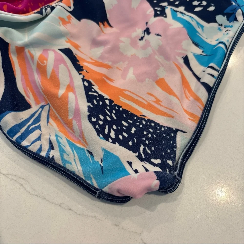 ATHLETA GIRL Paradise Splash Floral Pattern Bikini Set Size Large, 12 - Picture 3 of 3
